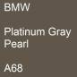 Preview: BMW, Platinum Gray Pearl, A68.